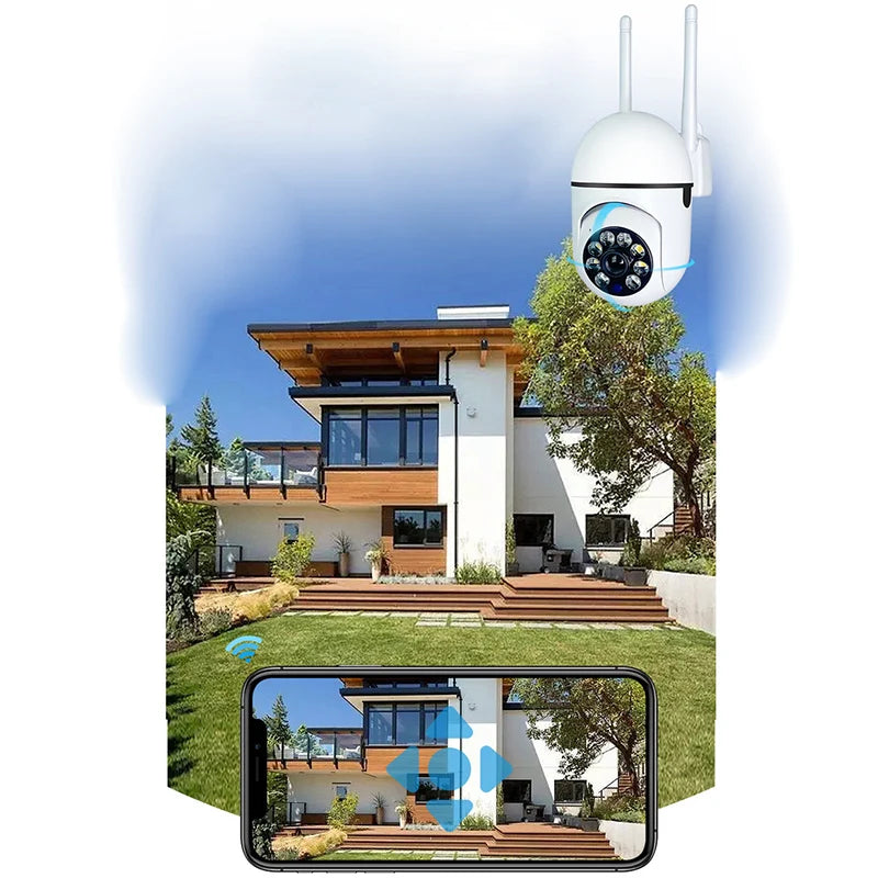 A7 Electronic WiFi Home Security Camera – 1080P 360° with Night Vision, Two-Way Audio & Motion Detection