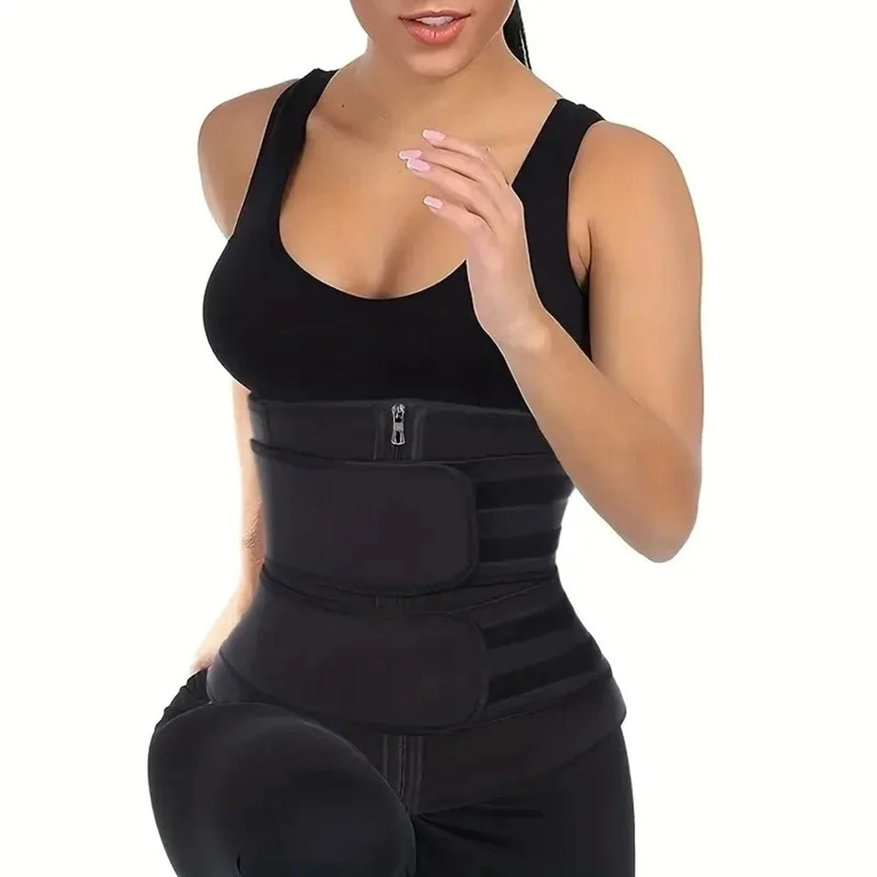 Waist Trainer Fitness Belt – Sweat Trimmer & Slimming Body Shaper for Workout & Weight Loss