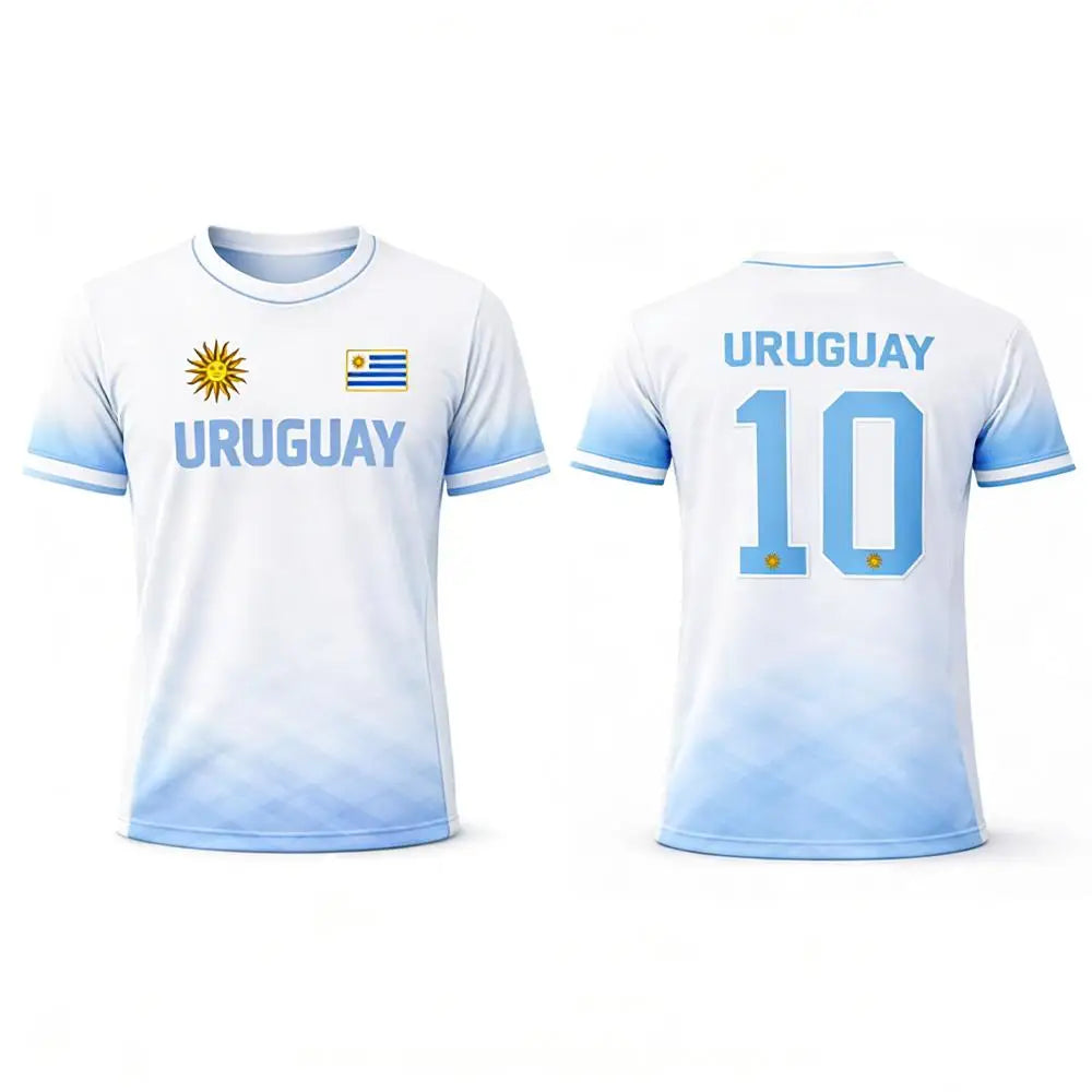 Uruguay Football Jersey T-Shirt 2026 – 3D Flag Print | Unisex | Quick-Dry | XXS to 6XL