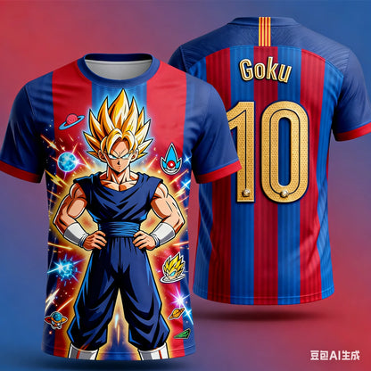 Dragon Ball 3D Print Family T-Shirt – Oversized Anime Tee | Kids & Adults | Unisex | 6 Designs