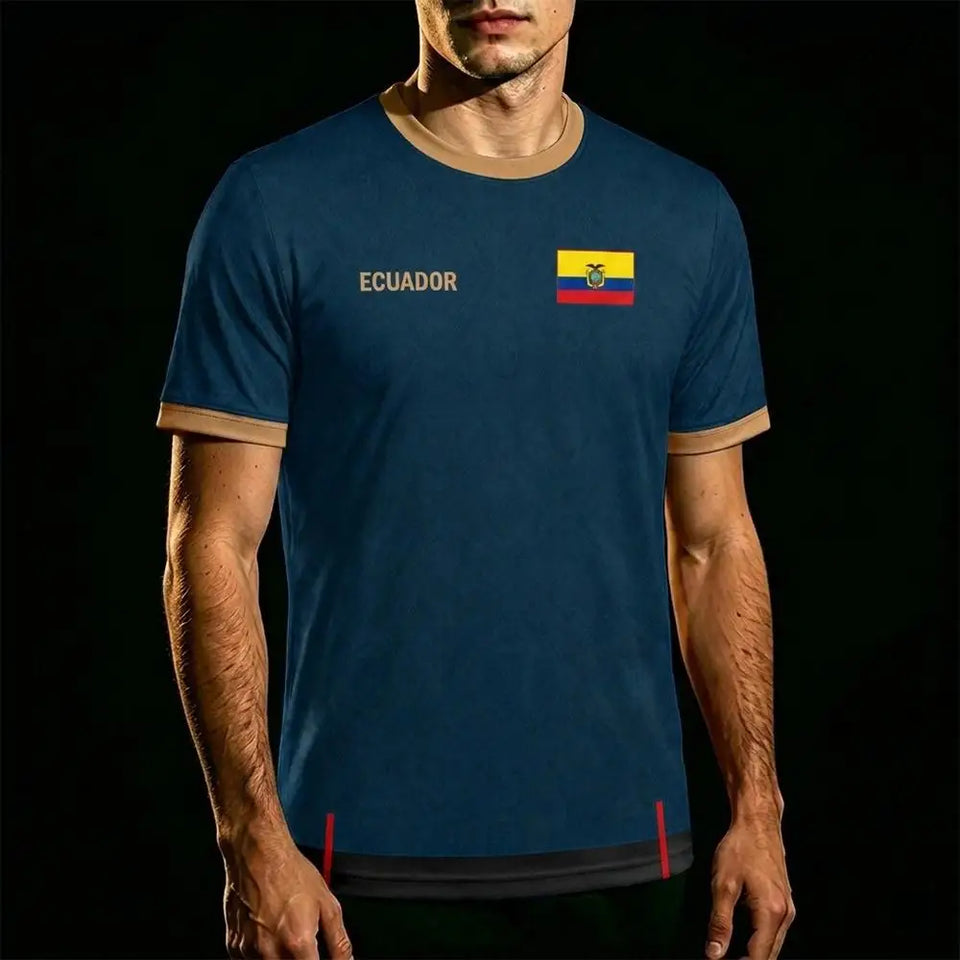 Ecuador Soccer Fan T-Shirt – Flag Print | World Cup 2026 | Men Women Kids (XXS-6XL)