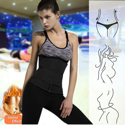 Waist Trainer Fitness Belt – Sweat Trimmer & Slimming Body Shaper for Workout & Weight Loss