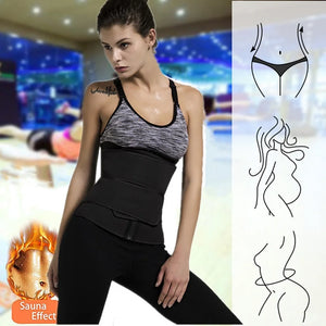 Waist Trainer Fitness Belt – Sweat Trimmer & Slimming Body Shaper for Workout & Weight Loss