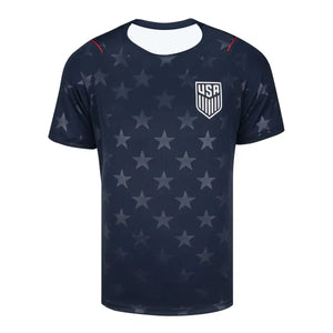 USA 2026 Away Fan Edition Soccer Jersey – Navy Blue Star Print | Breathable Quick Dry | Unisex | XXS-6XL