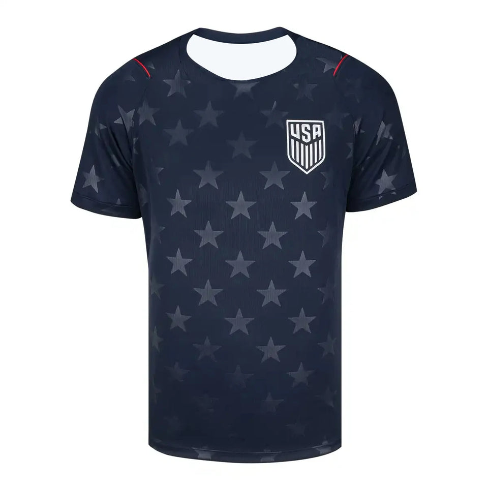 USA 2026 Away Fan Edition Soccer Jersey – Navy Blue Star Print | Breathable Quick Dry | Unisex | XXS-6XL