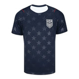 USA 2026 Away Fan Edition Soccer Jersey – Navy Blue Star Print | Breathable Quick Dry | Unisex | XXS-6XL