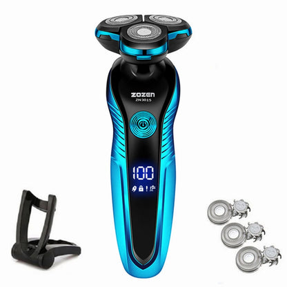 ZOZEN Electric Razor Electric Shaver Washable Rechargeable Body Hair Clipper Shaving Machine for Men Beard Trimmer Wet Dry Use