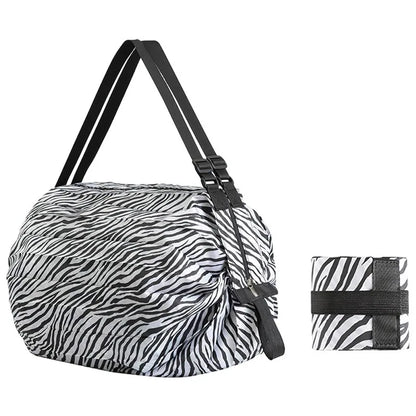 Foldable Reusable Home Shopping Bag – Lightweight Nylon Tote for Grocery, Beach & Storage