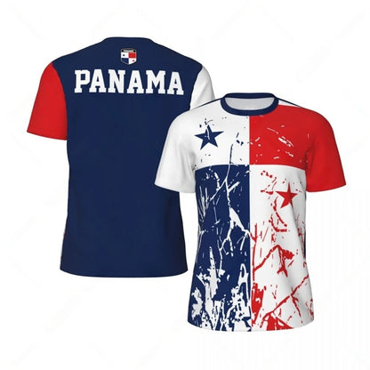 Panama Flag 3D Print T-Shirt – National Emblem | Oversized Unisex | Kids & Adults | World Cup 2026
