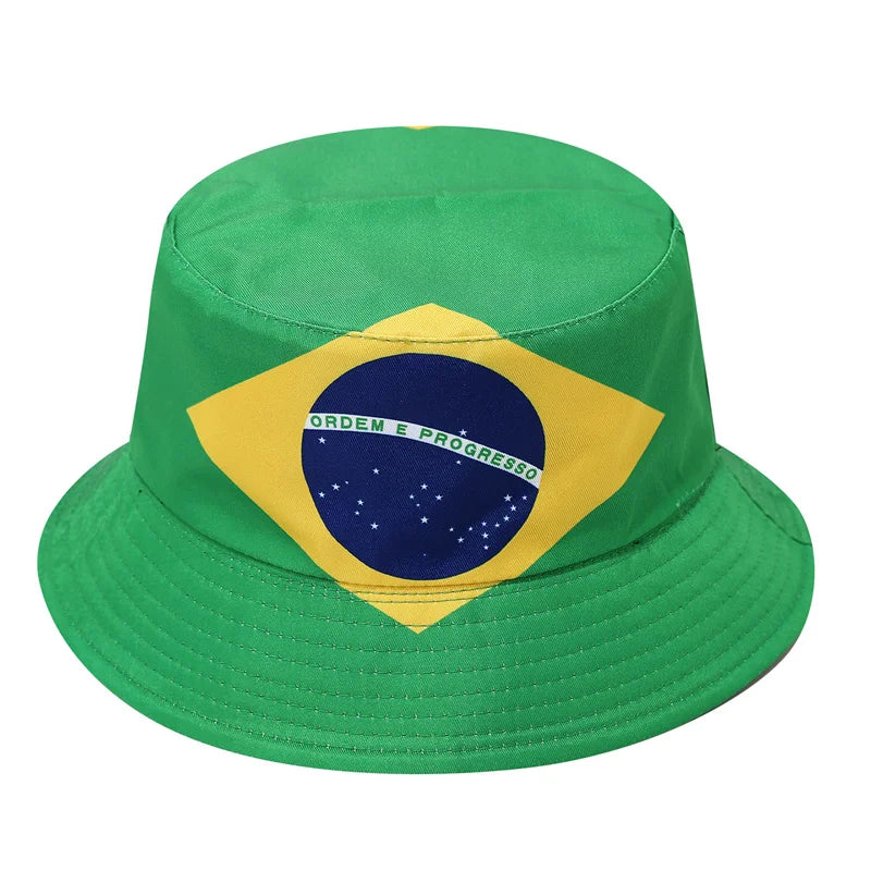 World Cup 2026 Reversible Bucket Hat – National Flag Fan Hat | 60+ Countries | Unisex | Sun Protection