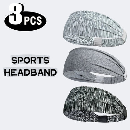 1/3PCS Sports Headbands For Men Woman Gym Yoga Sweat Hair Bands Soft Elastic Hairbands Stretch Outdoor Sport Sweatbands
