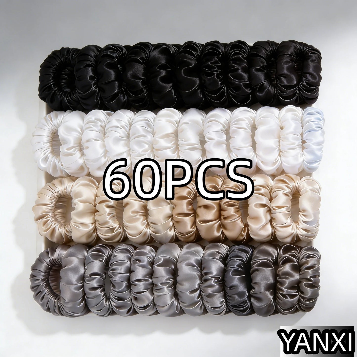 100/60/30/3/6pcs Multi Color Set Fashion Women's Small Intestine Hair ties Release scrunchies headwear scrunchy Accessories