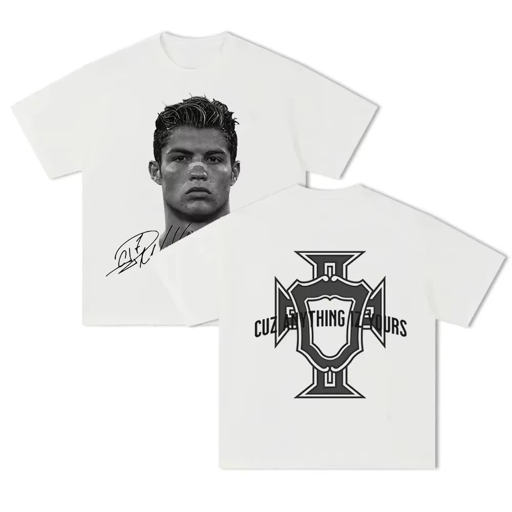 Ronaldo CR7 Men's T-Shirt 2026 – World Cup Fan Edition | Cotton Printed Tee