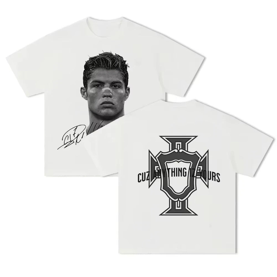 Ronaldo CR7 Men's T-Shirt 2026 – World Cup Fan Edition | Cotton Printed Tee