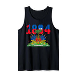 World Cup 2026 Haiti Flag 3D Tank Top – Men, Women & Kids | 4T to 6XL