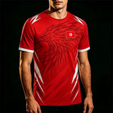 Tunisia Football Fan Jersey 2026 – 3D Flag Print | Breathable Quick-Dry | Unisex | World Cup 2026