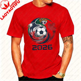 World Cup 2026 Soccer T-Shirt – USA Canada Mexico | Eagle & Jaguar Graphic Tee | XS to XXXL