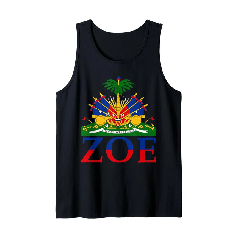 World Cup 2026 Haiti Flag 3D Tank Top – Men, Women & Kids | 4T to 6XL