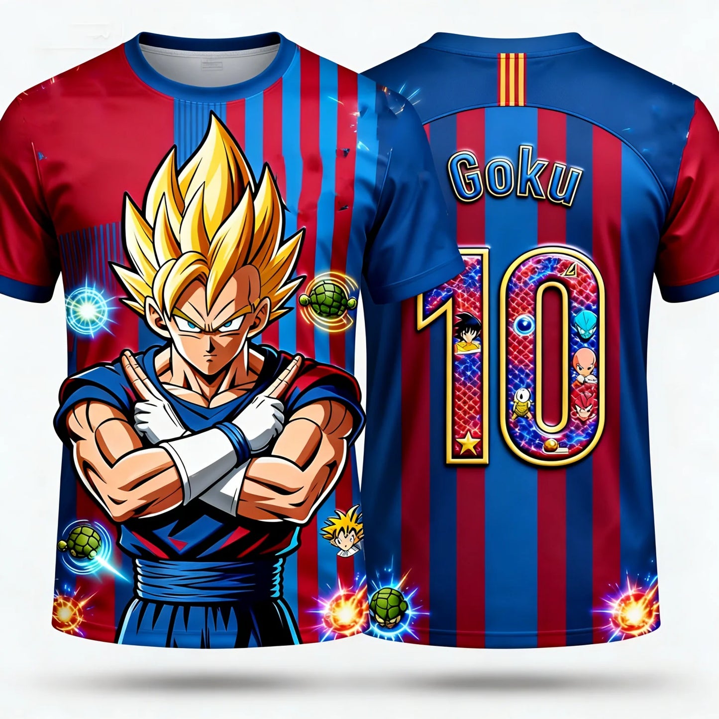 Dragon Ball 3D Print Family T-Shirt – Oversized Anime Tee | Kids & Adults | Unisex | 6 Designs
