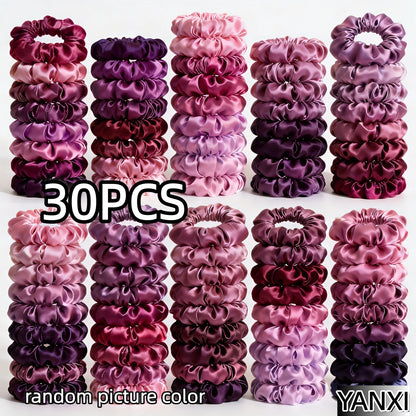 100/60/30/3/6pcs Multi Color Set Fashion Women's Small Intestine Hair ties Release scrunchies headwear scrunchy Accessories