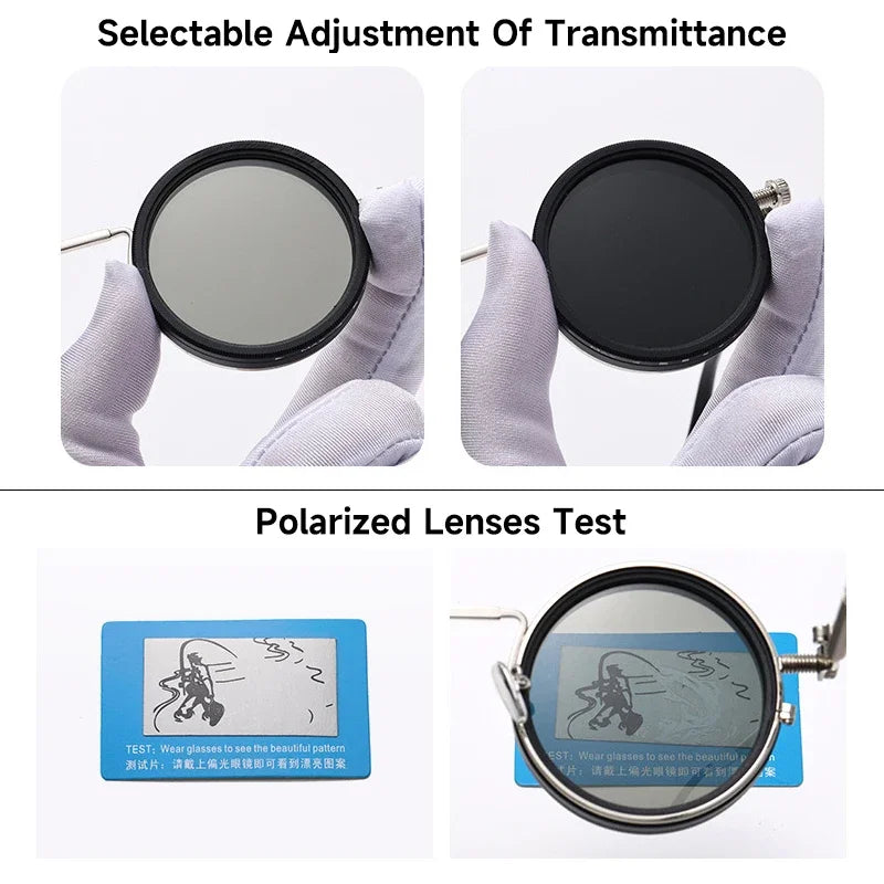 Lunettes de Soleil Rondes Polarisées – Style Rétro UV400
