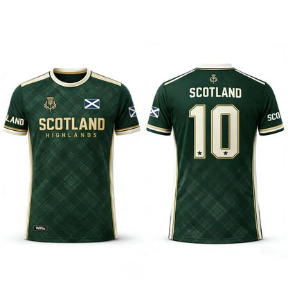 Scotland 2026 Football Jersey – Men's 3D Print Soccer T-Shirt | Breathable Quick-Dry Fan Outfit | XXS-6XL