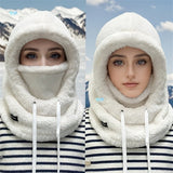 Winter Faux Fur Hat with Removable Face Mask – Windproof Cotton Trapper Hat for Men & Women (5 Colors)