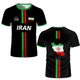 Iran Football Fan Jersey 2026 – 3D Flag Print | Breathable | Unisex Kids & Adults | World Cup 2026