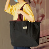 Reusable Home Shopping Bag – Foldable Drawstring Eco-Friendly Tote in 4 Colors (S & L)