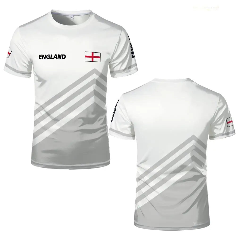 2026 New England Flag Print T-shirt Summer Outdoor Sports Breathable Quick-Drying Jersey Men Women Football Training Jerseys