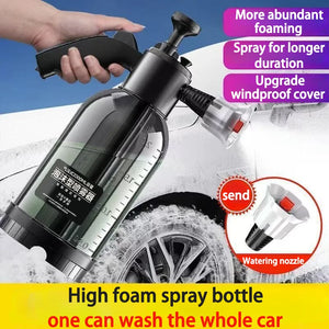 2L Pneumatic Foam Sprayer – Handheld High Pressure Car Wash & Home Disinfectant Bottle