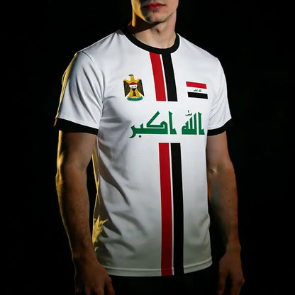 Iraq Football Jersey T-Shirt 2026 – Quick-Dry Streetwear | Unisex | XXS-6XL | World Cup Fan