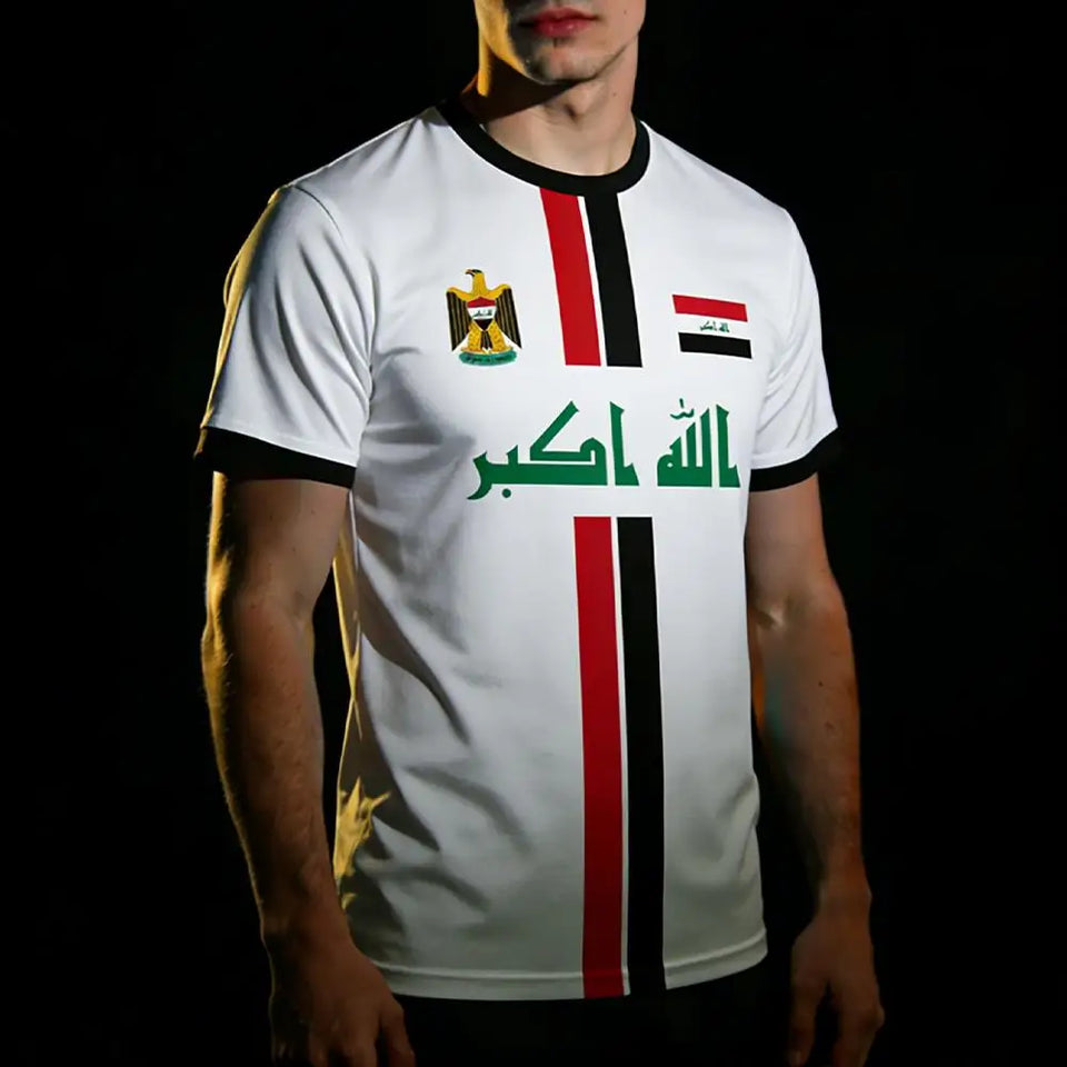 Iraq Football Jersey T-Shirt 2026 – Quick-Dry Streetwear | Unisex | XXS-6XL | World Cup Fan