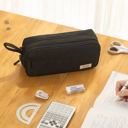 Multi-Compartment Pencil Case With Smooth Zipper, Portable and Usable as Makeup Bag. New Semester Essentials.