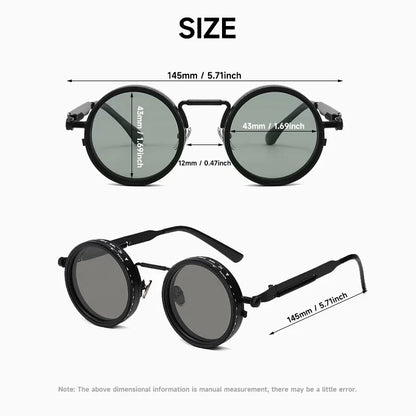 Lunettes de Soleil Rondes Polarisées – Style Rétro UV400