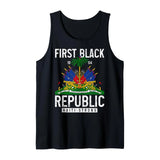 World Cup 2026 Haiti Flag 3D Tank Top – Men, Women & Kids | 4T to 6XL