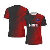 Haiti 2026 Football T-Shirt – 3D Flag Print Fan Outfit | Adults & Kids | Breathable | XXS-6XL