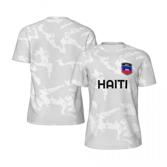 Haiti 2026 Football T-Shirt – 3D Flag Print Fan Outfit | Adults & Kids | Breathable | XXS-6XL
