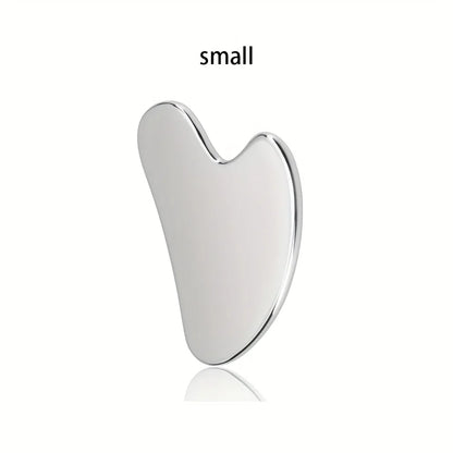 Gua Sha Acier Inoxydable Rafraîchissant – Massage Visage & Mâchoire