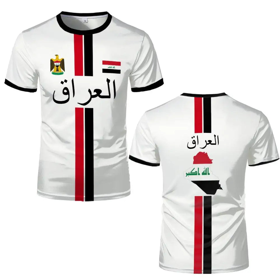Iraq Football Jersey T-Shirt 2026 – Quick-Dry Streetwear | Unisex | XXS-6XL | World Cup Fan