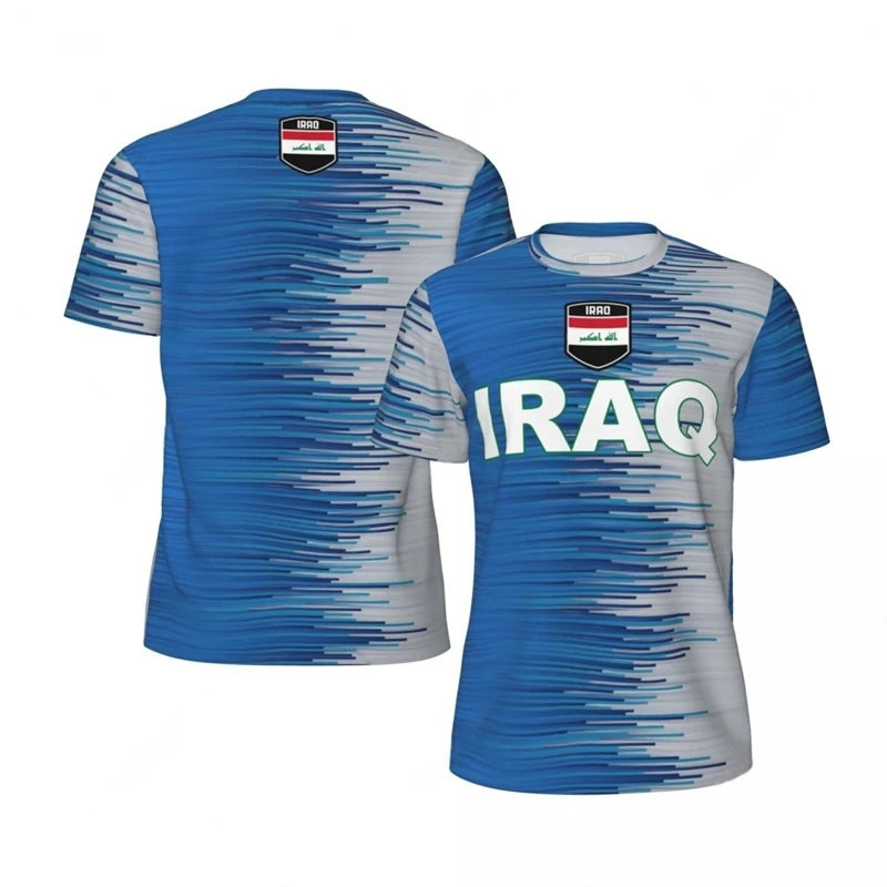 Iraq Flag 3D Print Fan T-Shirt 2026 – Oversized Streetwear | Kids & Adults | XXS-6XL | World Cup