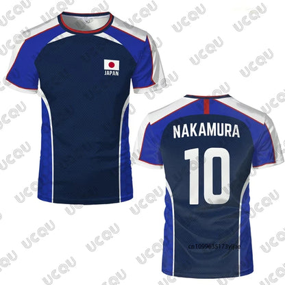 Japan Football Fan Jersey 2026 – Anime Style 3D Print | Quick-Dry | Kids & Adults | World Cup 2026