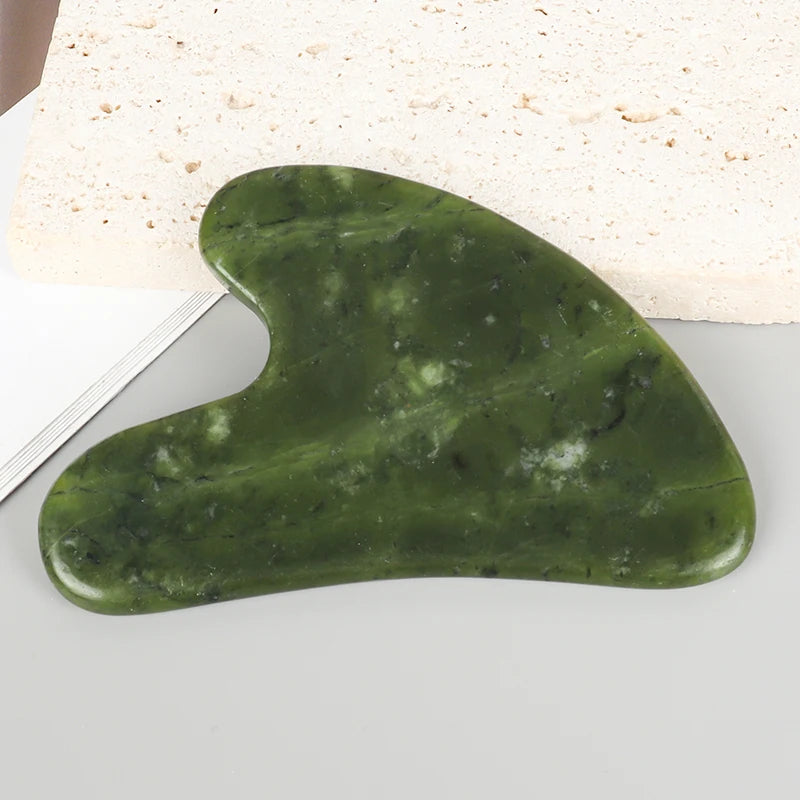 Gua Sha Jade Helu – Masseur Facial Naturel