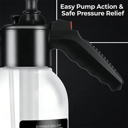 2L Pneumatic Foam Sprayer – Handheld High Pressure Car Wash & Home Disinfectant Bottle
