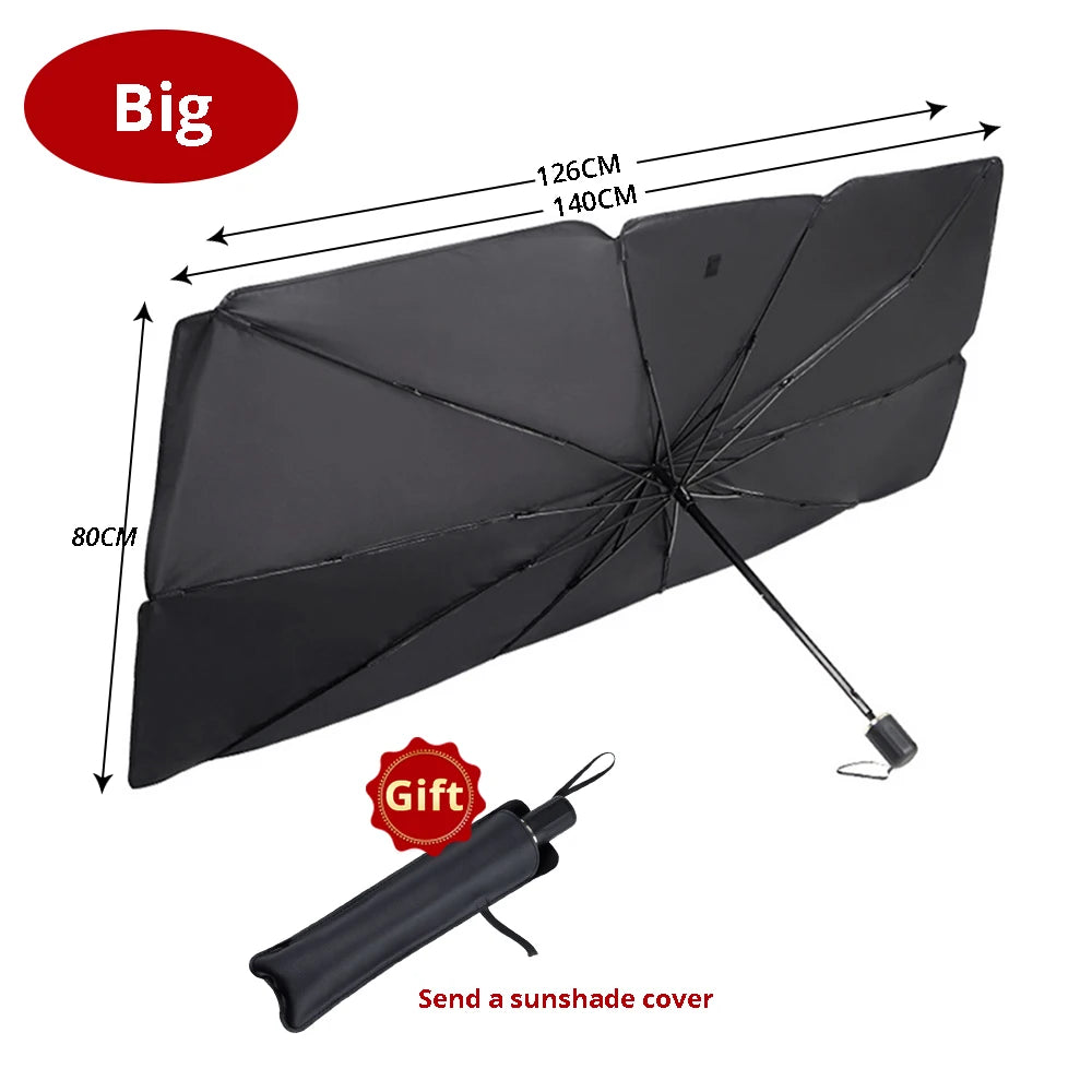 Pare-Soleil Parapluie Pliable pour Voiture – Protection UV