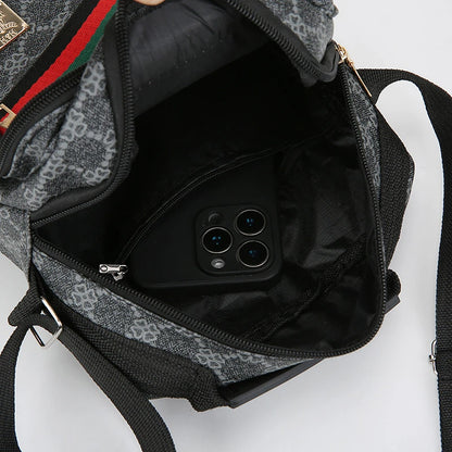Men's Crossbody Bag Multi-Layer Large Capacity Waterproof Oxford Casual Business Shoulder Sling Messenger for TravelDailyCommute