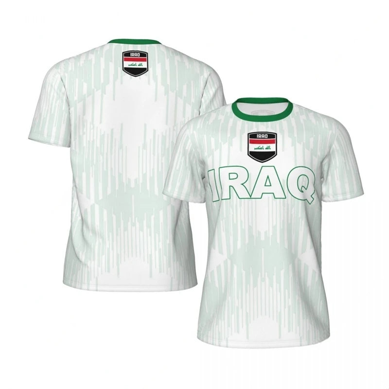 Iraq Flag 3D Print Fan T-Shirt 2026 – Oversized Streetwear | Kids & Adults | XXS-6XL | World Cup