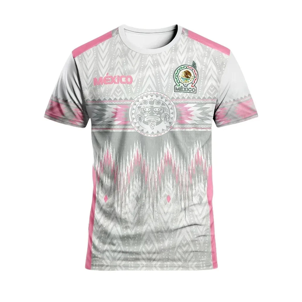 Mexico Football Jersey T-Shirt 2026 – 3D Print | Unisex | Kids & Adults | Quick-Dry