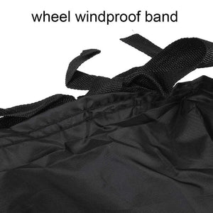 Black Heat-absorbing Car Cover Waterproof Sunscreen Rainproof UV-resistant Car Protective Cover Car Cover with Reflective Strips