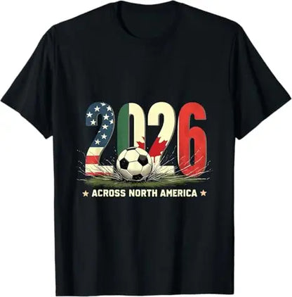 World Cup 2026 Vintage T-Shirt – USA Canada Mexico | Football Fan Gear | 6 Colors | Streetwear